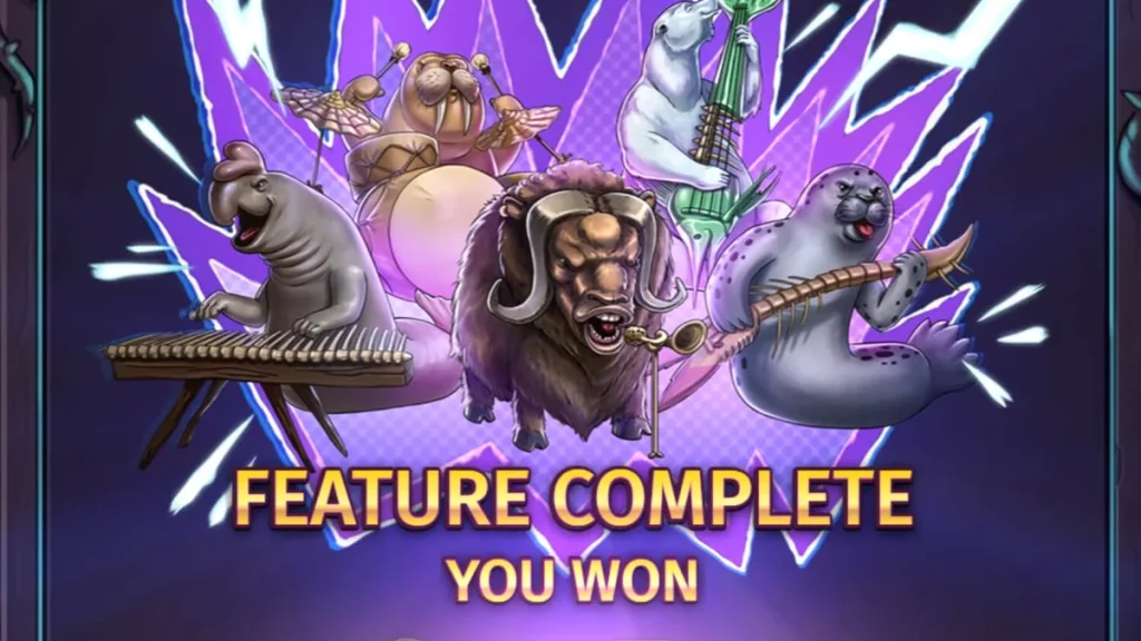 Punk Penguin slot game visual style featuring gritty underground concert theme