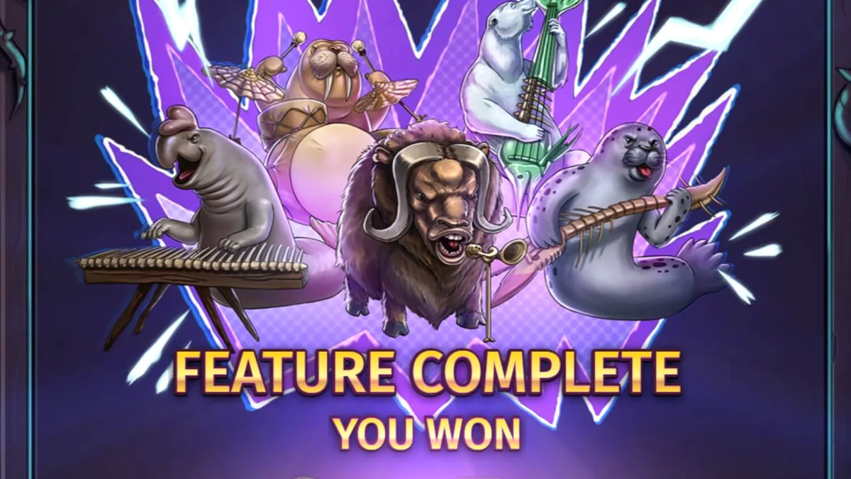 Punk Penguin slot game visual style featuring gritty underground concert theme