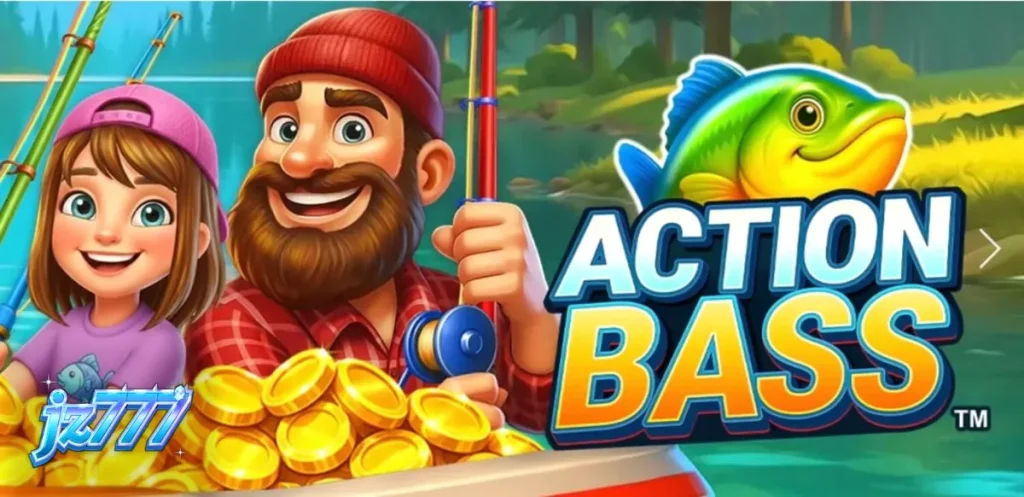 Action Bass سلاٹ کا پرسکون جھیل کا منظر اور ماہی گیر